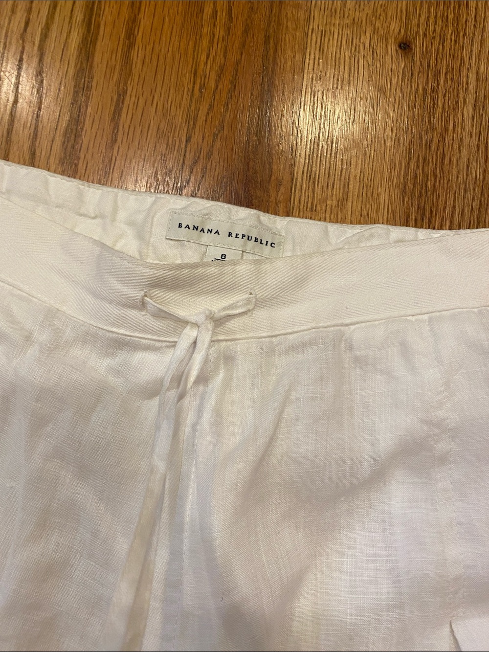 Banana Republic White Linen Circle Skirt - Picture 6 of 6